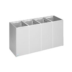 VAR 3803 VAR Kunststoffcontainer 40l 4fach oDeckel lgr