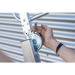 MUNK Podestleiter inkl. 2 klappbaren Griffen