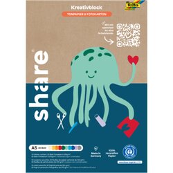 share 4-0033 share Bastelblock sort A5 40Bl