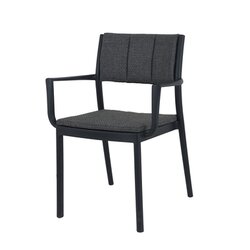 FEROS 1515134 FEROS Stapel-Armlehnstuhl Rocco schwarz 4St