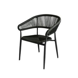 FEROS 1515112 FEROS Stapelstuhl Flint Sitzkissen schwarz 2St