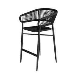 FEROS 1505122 FEROS Barstuhl Flint stapelbar schwarz 2St