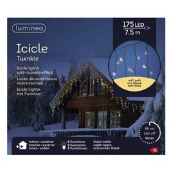 LUMINEO Lichterkette Icicle 7,5 m