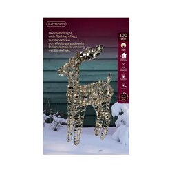 LUMINEO Lichtfigur Rentier 37 x 66 x 13 cm (B x H x T)
