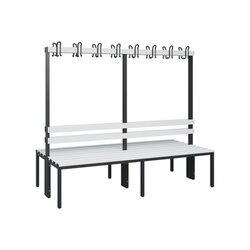 C+P Umkleidebank Solid Kunststoff 2.000 x 1.716 x 770 mm (B x H x T) ohne Schuhrost