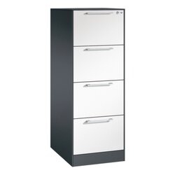 C+P Hängeregistraturschrank Asisto 440 x 1.298 x 600 mm (B x H x T) 1-bahnig schwarzgrau