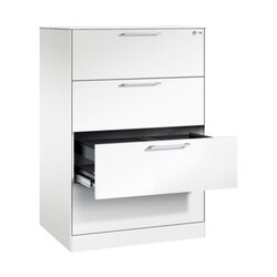 C+P Hängeregistraturschrank Asisto 800 x 1.310 x 600 mm (B x H x T) 2-bahnig verkehrsweiß