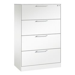C+P Hängeregistraturschrank Asisto 800 x 1.310 x 435 mm (B x H x T) 2-bahnig verkehrsweiß
