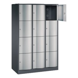 C+P Schließfachschrank Resisto 1.148 x 1.950 x 540 mm (B x H x T) 12 Fächer