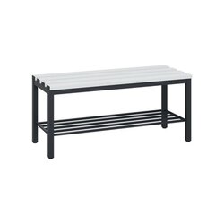 C+P Umkleidebank Solid Kunststoff 375 kg mit Schuhrost
