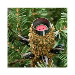 EVERLANDS Weihnachtsbaum Nordmann Tanne mit Beleuchtung 130 x 180 cm (Ø x H)