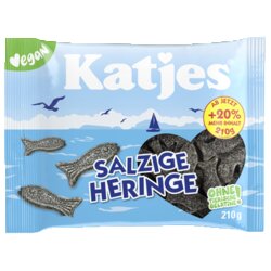 Katjes Lakritz Salzige Heringe 210 g/Pack.