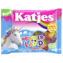 Katjes Fruchtgummi Wunderland Rainbow 210 g/Pack.