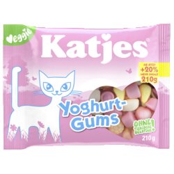 Katjes Fruchtgummi Yoghurt Gums 210 g/Pack.