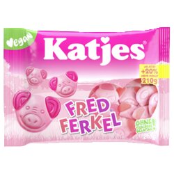 Katjes Fruchtgummi Fred Ferkel 210 g/Pack.