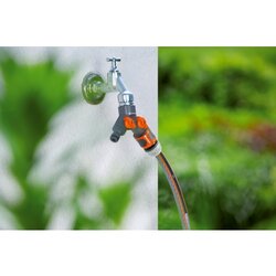 GARDENA Zubehör Wasserschlauch 2-Wege-Verteiler Wasserhahngewinde 26,5 mm (G 3-4")