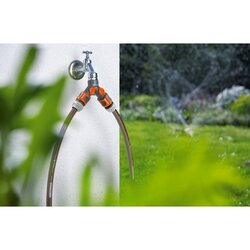 GARDENA Zubehör Wasserschlauch 2-Wege-Verteiler Wasserhahngewinde 26,5 mm (G 3-4")