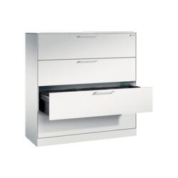 C+P Hängeregistraturschrank Asisto 1.200 x 1.310 x 435 mm (B x H x T) 3-bahnig lichtgrau