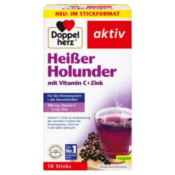 Doppelherz 17513 Doppelherz Heißer Holunder Vitamin C +Zink 10St