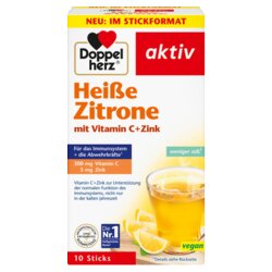 Doppelherz 26413 Doppelherz Heiße Zitrone Vitamin C +Zink 10St