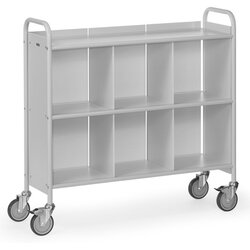 fetra 4878 fetra Bürowagen 3Böden Rückwand 1080x350mm