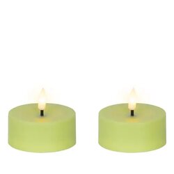 LUMINEO 890542 LUMINEO Solar Kerze 7x3,2cm gn 2St