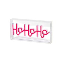 LUMINEO 489936 Lumineo Neon Schild HoHoHo LED 4,7x30x15cm rot