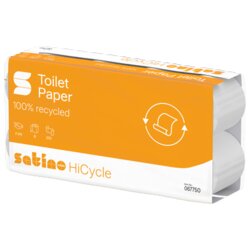 Satino by WEPA 067750 Satino Toilettenpapier HiCycle 2lg ws RC 8St