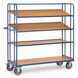 fetra 4395 fetra Etagenwagen 4Holzböden 1250x1800x610mm