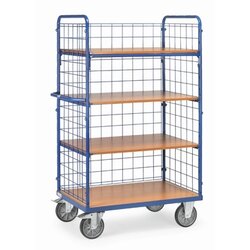 fetra 8413-1 fetra Etagenwagen 4Böden +Drahtgitter 1200x800mm