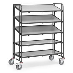 fetra 1384-7016 fetra Eurokastenwagen 5Böden GREY EDITION 1240x610mm