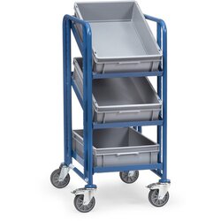 fetra 2382 fetra Eurokastenwagen 3Böden +3Kästen 410x610mm