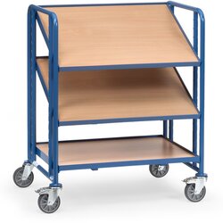 fetra 2391 fetra Eurokastenwagen 3Holzböden 825x610mm