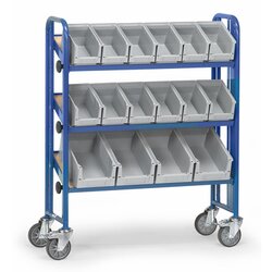 fetra 2882 fetra Montagewagen 3Böden 900x315mm +Kästen