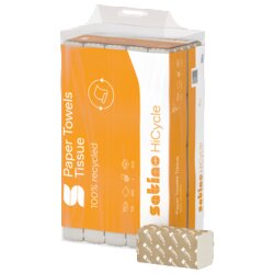 Satino by WEPA 278720 Satino Papierhandt. HiCycle 24x23cm 2lg V-Falz ws 4000B