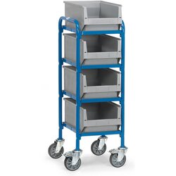 fetra 32921 fetra Beistellwagen 4Böden 4Kästen 320x470mm