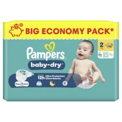 Pampers 8006530143288 Pampers Windel Baby Dry Gr2 Mini 98St