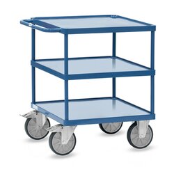 fetra 2417W fetra Tischwagen Stahlblech 3Wannen 700x700mm