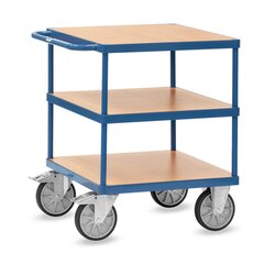 fetra 2417 fetra Tischwagen Holz 3Plattformen 700x700mm