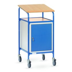 fetra 5836 fetra Rollpult geneigte Fläche +Stahlschrank 500x600mm