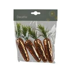 DECORIS 873392 DECORIS Karotte Schaumstoff Figur 4St