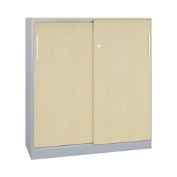 C+P 142031000S10161 C+P Aktensideboard 3OH 1310x1200x435mm wsalu/ah