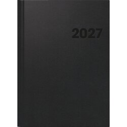 BRUNNEN 1078160907 Brunnen Buchkalender 2027 A4 1W/2S sw