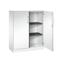 C+P Flügeltürenschrank Asisto 1.000 x 1.310 x 435 mm (B x H x T) verkehrsweiß