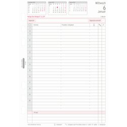 Chronoplan Einlage Kalender DIN A5 2027