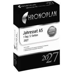 Chronoplan 50207 Chronoplan Jahres-Set 2027 A5 148x21mm 1T/2S
