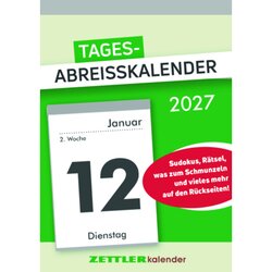 ZETTLER 313-0000 ZETTLER Abreißkalender 2027 100x145mm 1T/1S