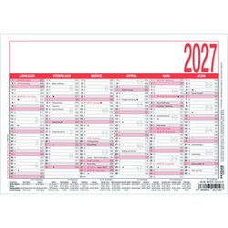 ZETTLER 904-0000 ZETTLER Arbeitstagekalender 2027 A5