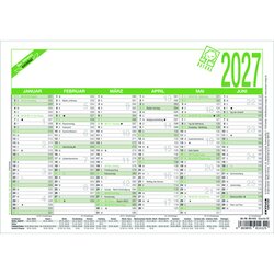 ZETTLER 904-0700 ZETTLER Arbeitstagekalender 2027 A5 6M/1S RC 904
