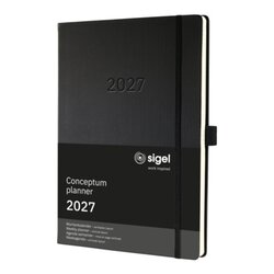 SIGEL C2718 Sigel Wochenkalender Conceptum 2027 A4+ 1W/2S sw